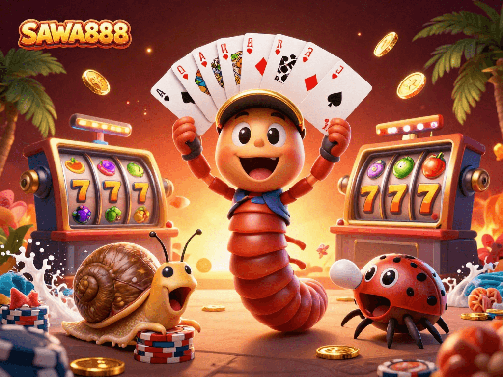 Experience thrilling gameplay at SAWA888 with diverse slot games, expert dealers, and vibrant casino excitement.
