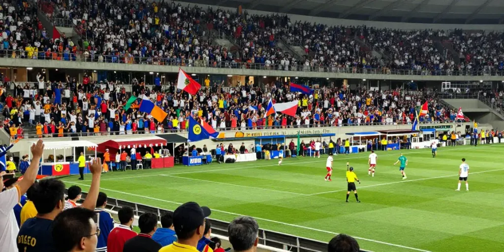Exciting soccer action at tebakskor889.org showcasing fan engagement and live game intensity.