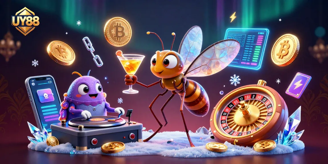 Win big with UY88 as you immerse in a vibrant casino scene with unique 3D characters.