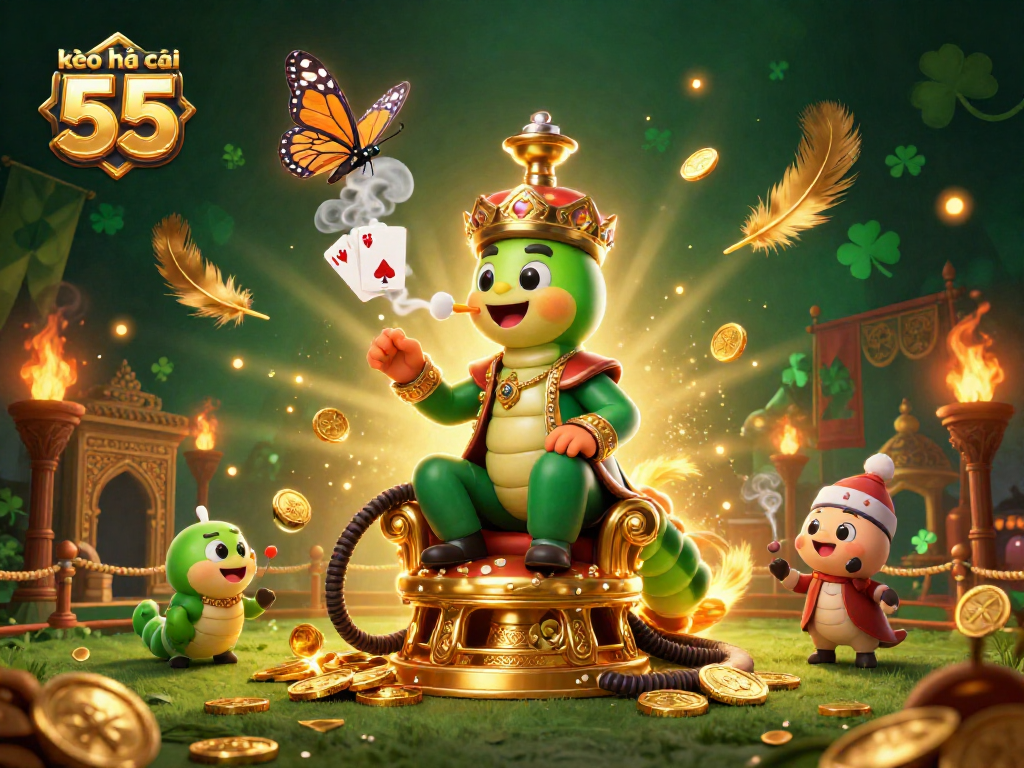 Experience thrilling gameplay with kèo nhà cái 55 in this vibrant 3D casino scene.