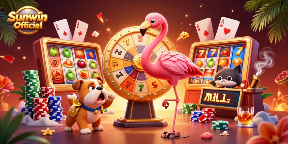 Spin to win big with Sunwin Official in this vibrant slot gaming scene!